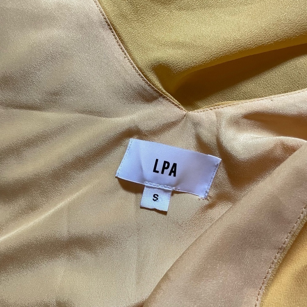 LPA Asymmetrical Ruffle Wrap Top - Picture 4 of 4